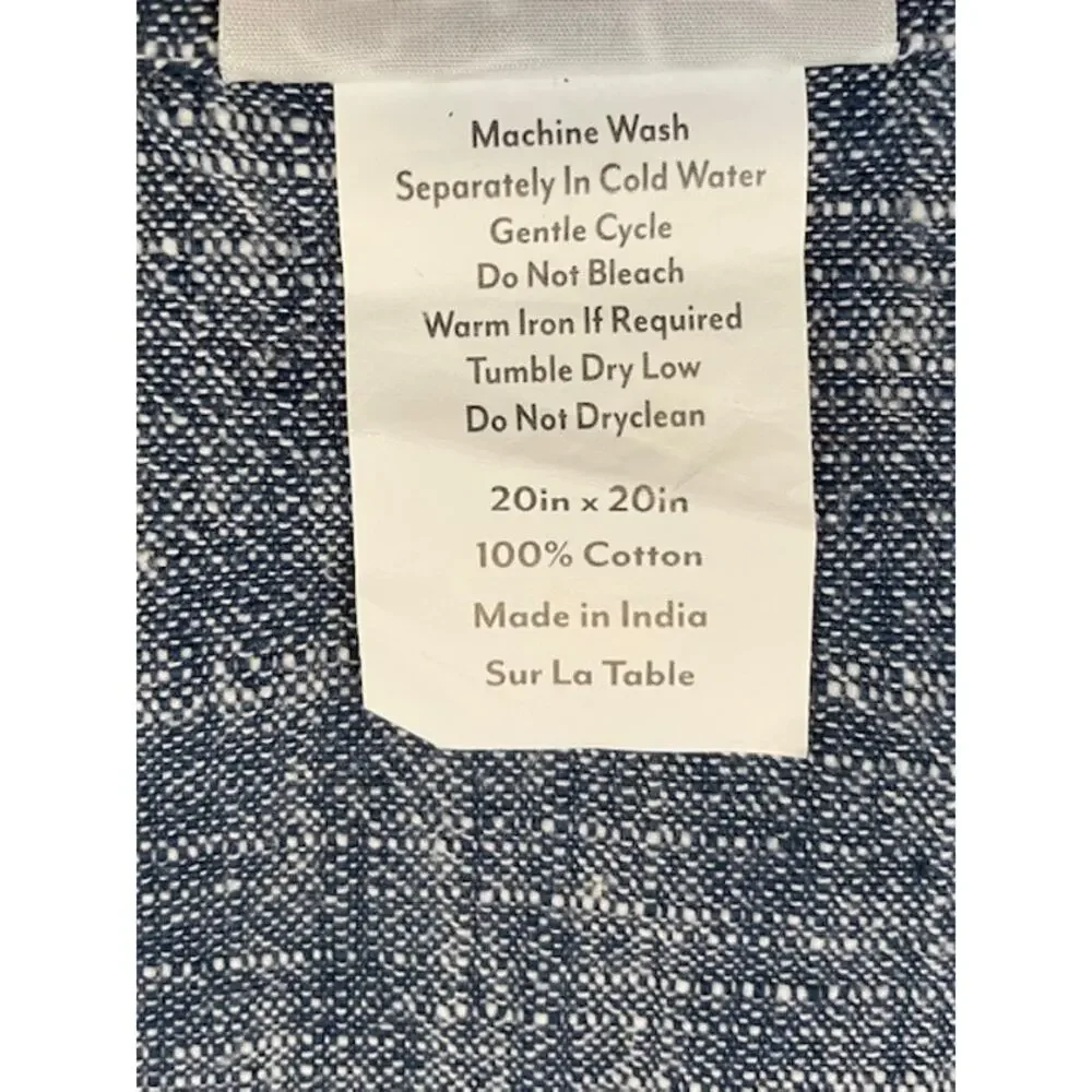 Sur La Table-5 Blue Chambray (Easy Care) Napkins